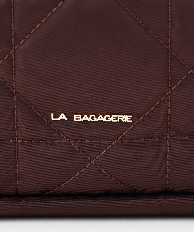 LA BAGAGERIE グリッドキルティングリュック ワイン
