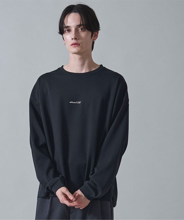 WEGO リバーシブルワンポイントT（LS） ブラック