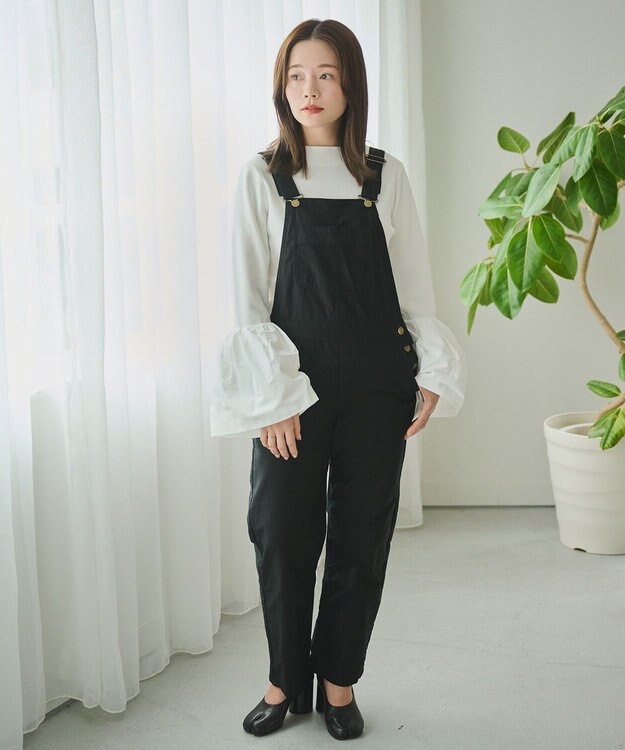 #Newans 【洗える】コンビネーションベルスリーブニット ホワイト