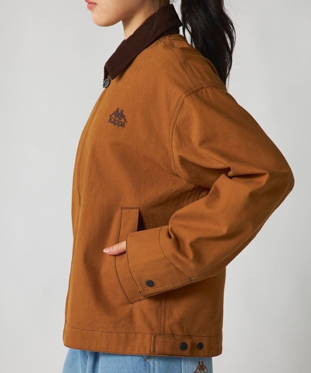 OP／FILA 【Kappa】コーチジャケット ユニセックス ダークベージュ