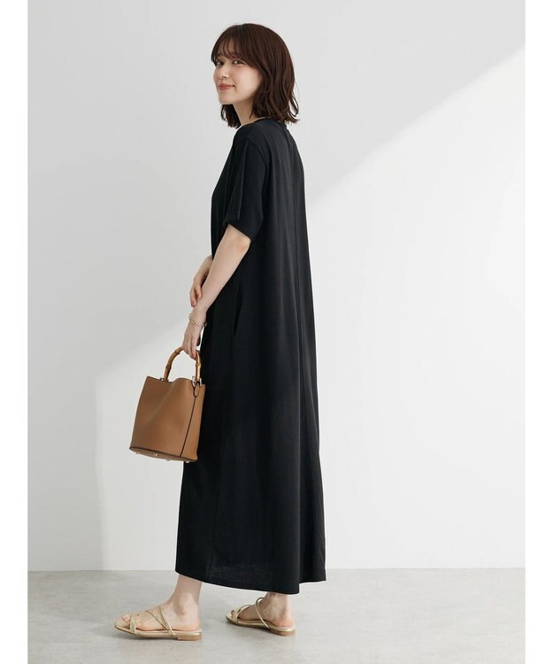 Green Parks Ａラインカットワンピース Black