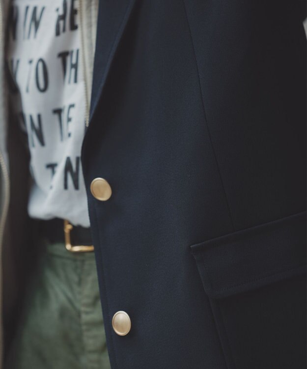 #Newans 【高山都さんコラボ】オーバーサイズテーラードジャケット ネイビー