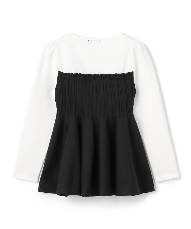 TOCCA FLOWER PATH ニットトップス ブラック系