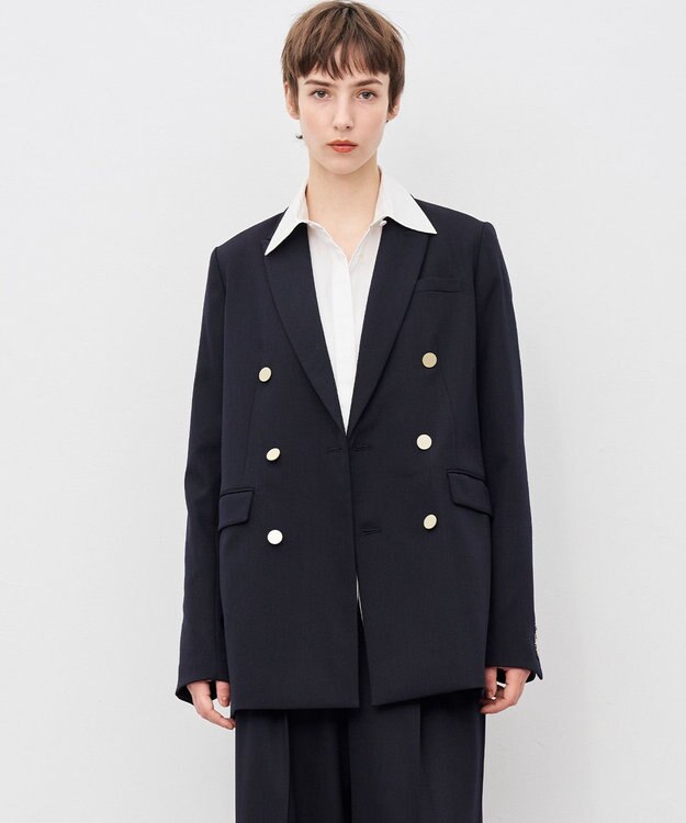 uncrave TWドビードスキン ブレザー ネイビー