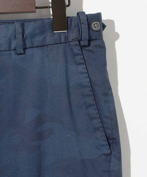 JOSEPH ABBOUD 【イタリア素材/製品染め/ウエストも伸びる!】迷彩ガーメンドダイ パンツ ダルブルー系7