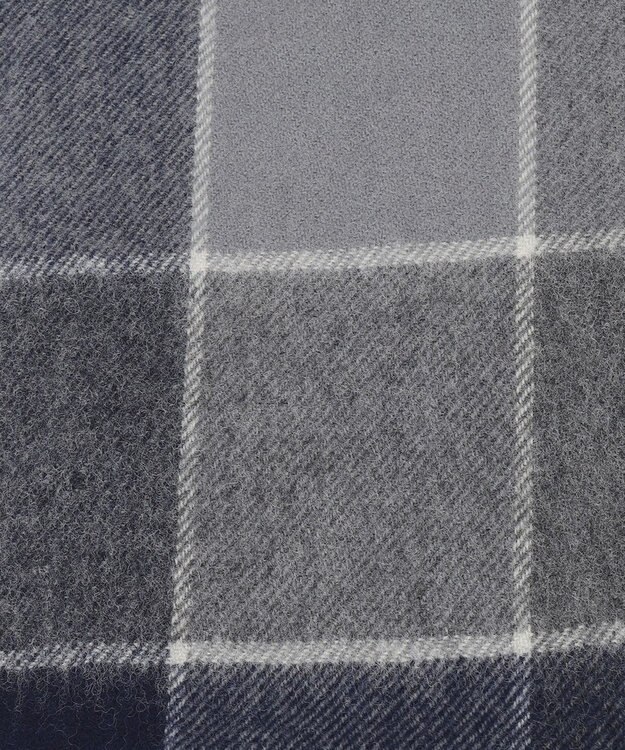 J.PRESS MEN チェックマフラー ライトグレー系3