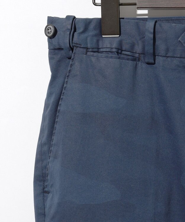 JOSEPH ABBOUD 【イタリア素材/製品染め/ウエストも伸びる!】迷彩ガーメンドダイ パンツ ダルブルー系7