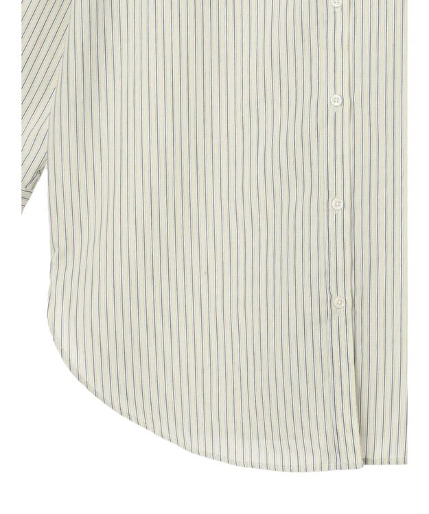 Green Parks ゆったり衿つきシャツ Stripe