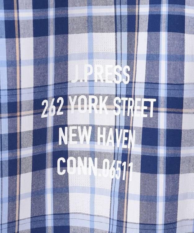 J.PRESS KIDS 【140-170cm】ロゴプリント チェックシャツ ネイビー系4