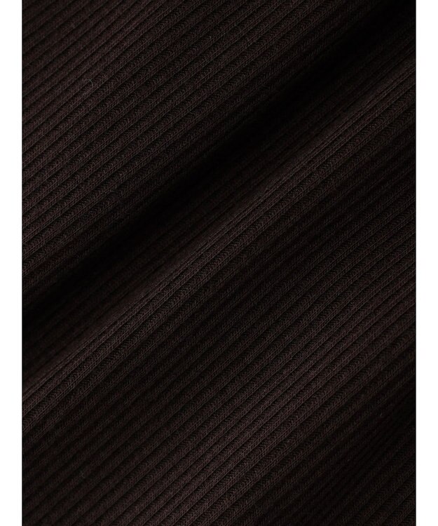 Green Parks ５分袖カットリブプルオーバー Brown