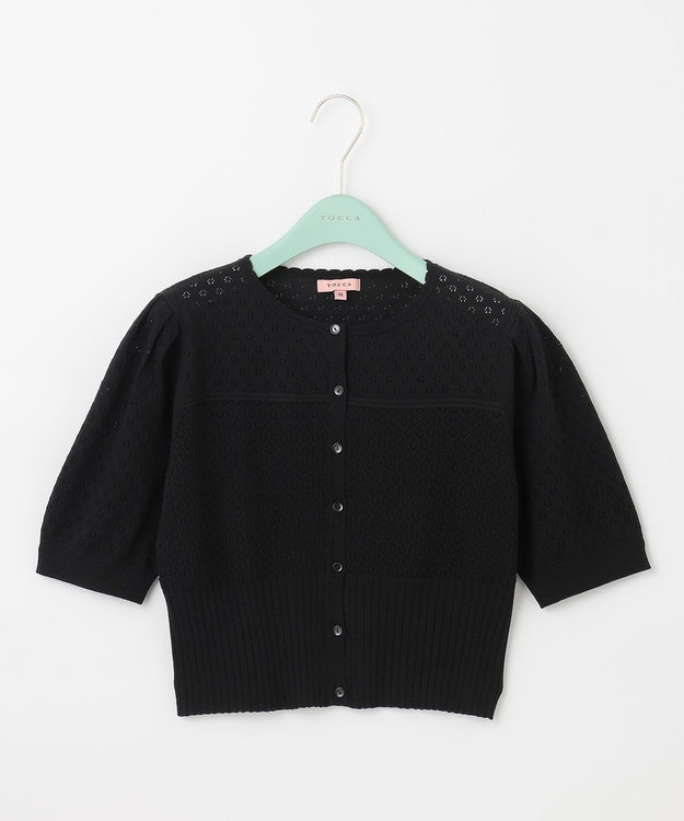 TOCCA 【洗える！】PORTULACA KNIT カーディガン ブラック系