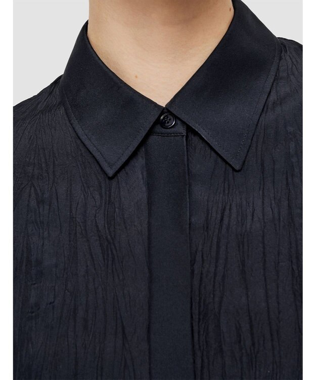 JOSEPH 【洗える】ハボタイ　レギュラーフィットブラウス Navy