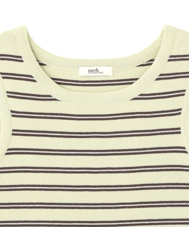 earth music&ecology ニットタンクトップ Pistachio