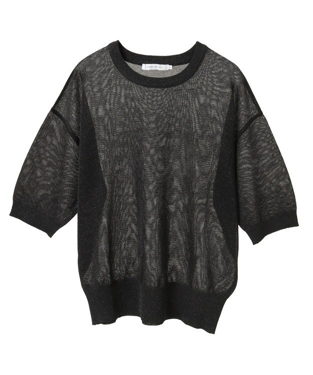 AMERICAN HOLIC ラメシアーニット Charcoal Gray