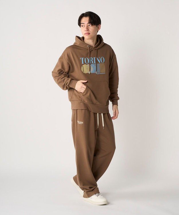 OP／FILA 【Kappa】ウェルネスクラブフーディー ブラウン