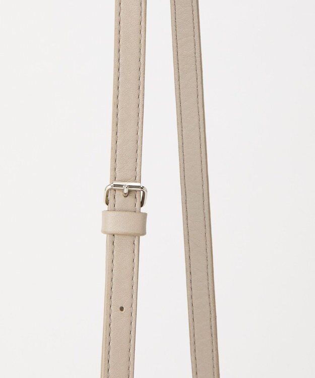 russet レザー巾着4WAYショルダーバッグ(CE-1454) GrayBeige