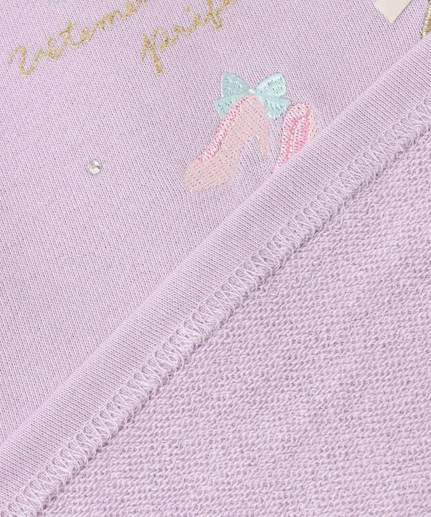 ANY KIDS 【らくっトレーナー】裏毛プリンセスデザイン トレーナー ラベンダー