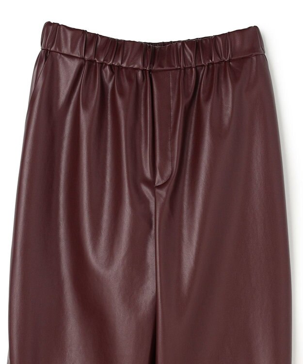 BEIGE， HYAL / フェイクレザーカービーラインイージーパンツ Bordeaux