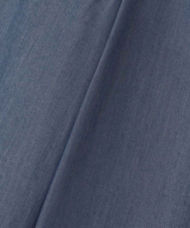 J.PRESS LADIES 【洗える】ツイルライトストレッチ セミワイド パンツ ネイビー系