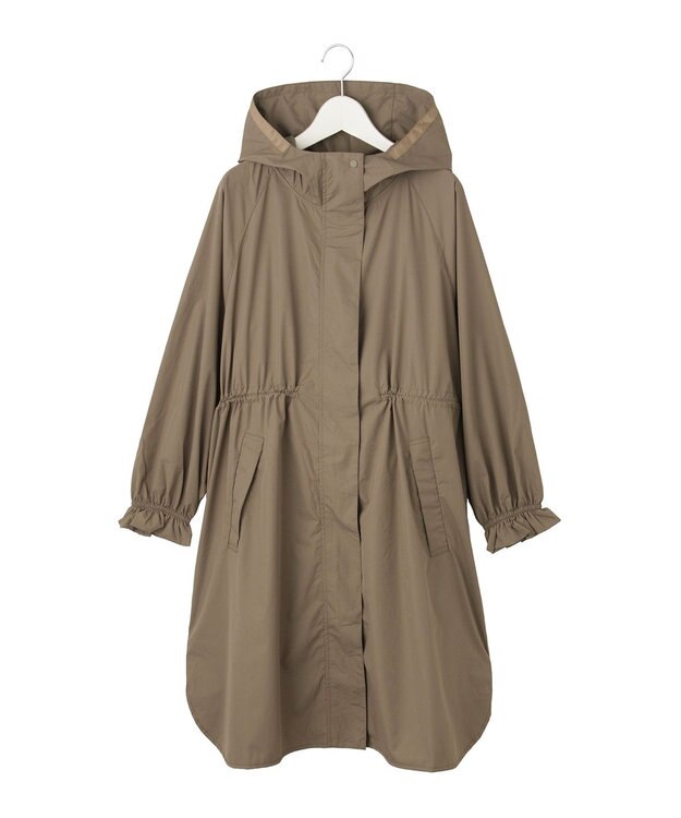 MOONBAT 【撥水】LIGNAGGIO ウエストギャザーフードコート モカブラウン