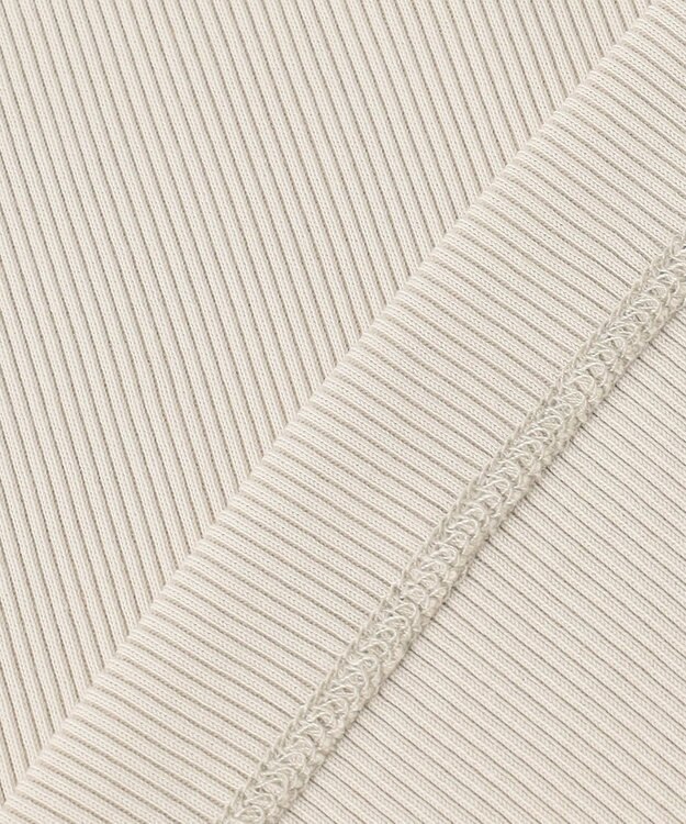 自由区 L 【洗える】ソフトリブ タンクトップ ベージュ