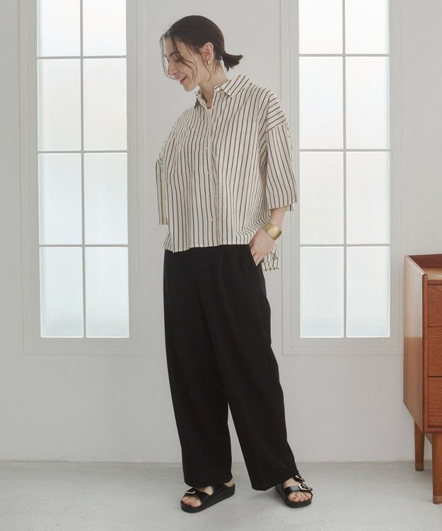 WEGO 【ANGIE VINTAGE】キャンブリックボイルオーバー半袖シャツ 柄4