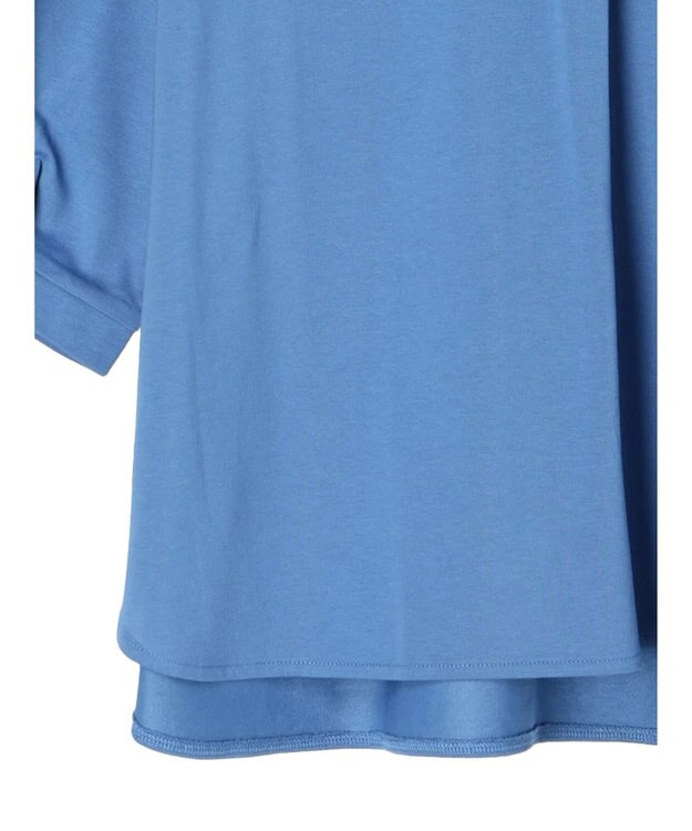 Green Parks ＢＰスキッパー七分袖カットプルオーバー Blue