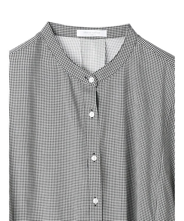 Green Parks 接触冷感　アソート柄ブラウス Gingham Check