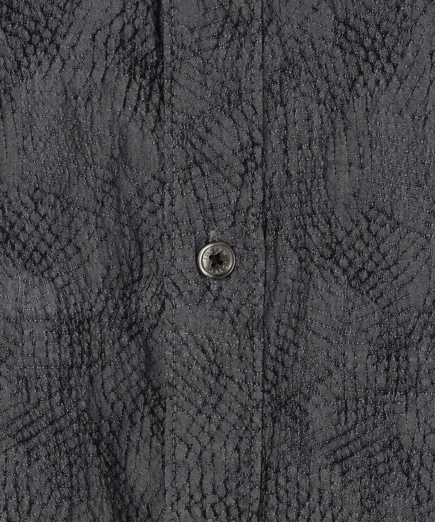 JOSEPH HOMME アブストラクトジャガードストレッチ　レギュラーカラーシャツ グレー系