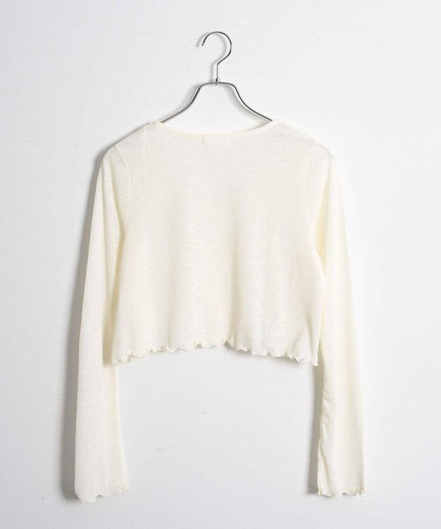 WEGO 【紫外線対策】シアーカーディガン ホワイトアイボリー