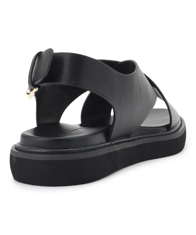 23区 【Oggi8月号掲載】クロス サンダル ブラック系