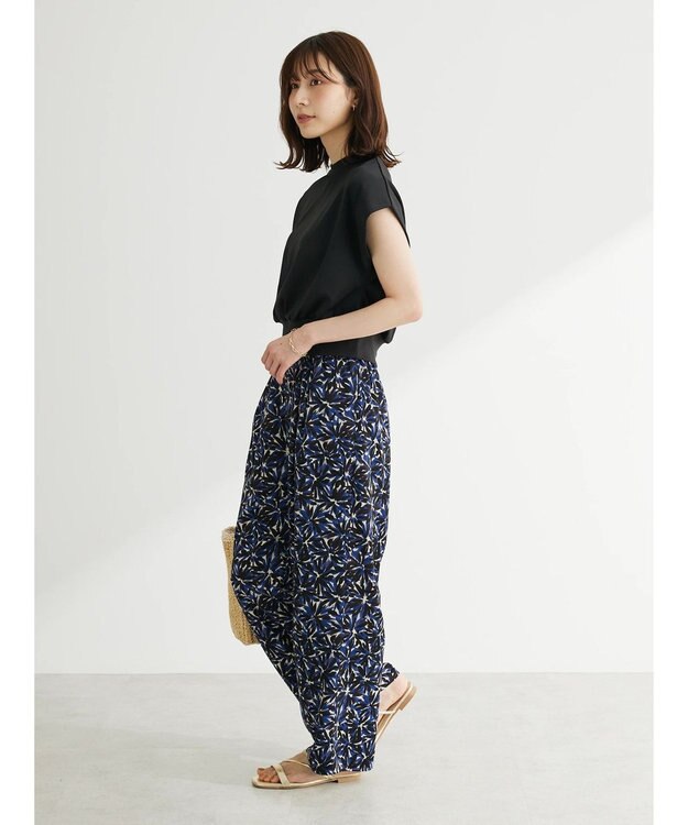 Green Parks アート柄イージーパンツ Blue