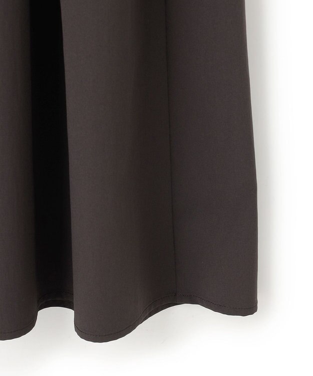 uncrave クールタッチカラータイプライター フレアスカート ダークブラウン