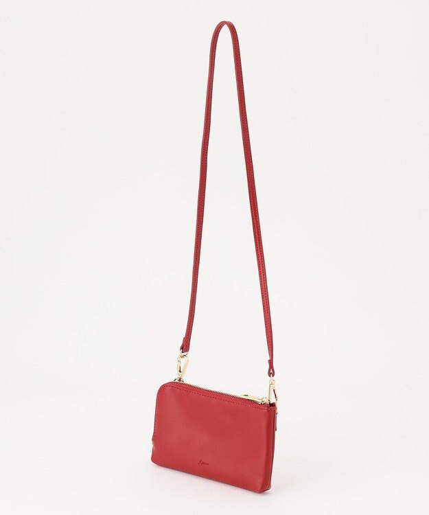 J.PRESS LADIES 【WEB限定カラーあり・A4サイズ収納可・セットアイテム】ポーチ付き PRINTED トート バッグ レッド系