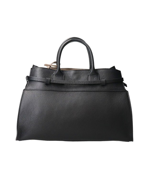 INTER-CHAUSSURES 【Christian Villa】レザーハンドバッグ ブラック