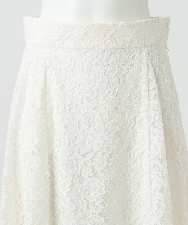 23区 L 【R(アール)】フラワーコードレース スカート オフホワイト系