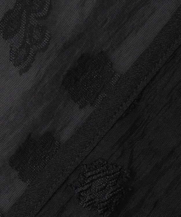 ANY SIS 【2SET】ジャガード ケープ トップス × サロペット ブラック