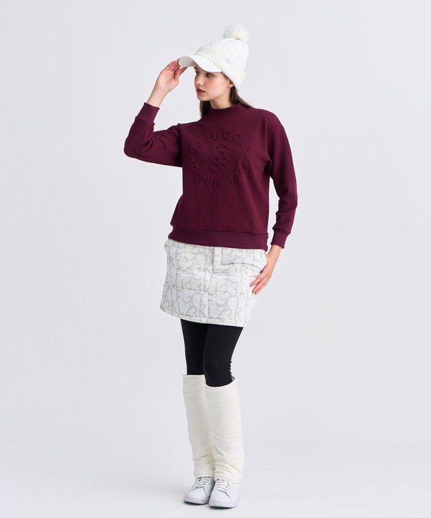 23区GOLF 【WOMEN】中綿ロゴプリントスカート ホワイト系5