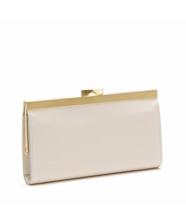 A.D.M.J. 【牛革】セブンティリリィ/ガマグチウォレット ホワイト