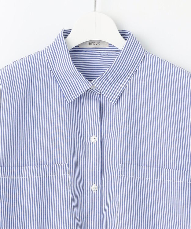 Feroux ストライプ シャツ ブルー系