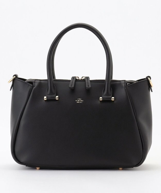 J.PRESS LADIES 【WEB限定カラーあり・2way】curve ボストン バッグ ブラック系
