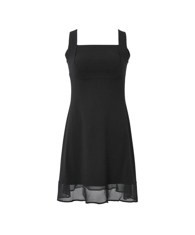 BRADELIS New York 【BRADELIS NewYork peace】綿混楽々dailyバストスリップ23 接触冷感 吸汗速乾 サラッと快適な補正スリップ ブラック