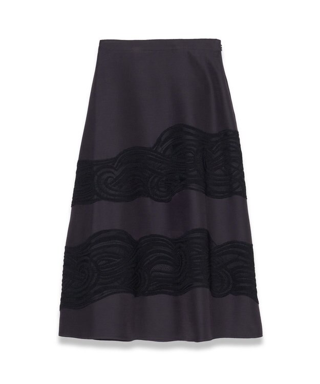 JOSEPH イブニングシルク　Aラインスカート Aurora