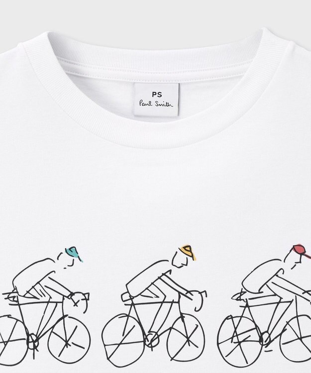 Paul Smith Drawn by Paul Cycling Tシャツ ホワイト