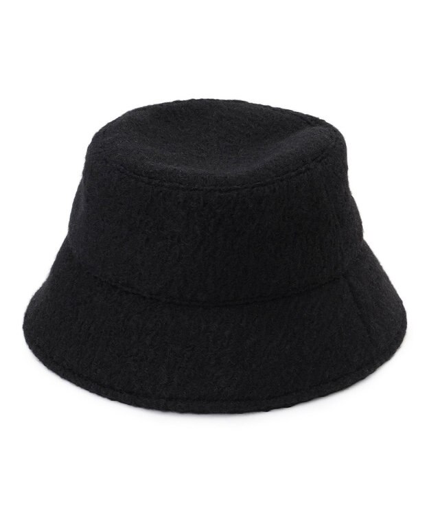 23区 【見上愛さん着用】プードルボア バケットハット ブラック系