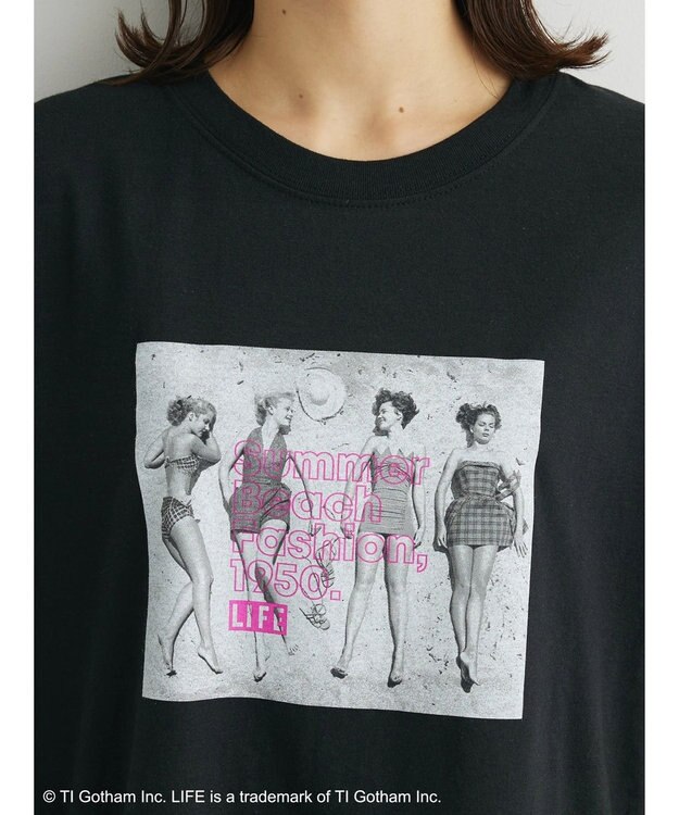 Green Parks ＬＩＦＥ　フォトプリントＴシャツ Black