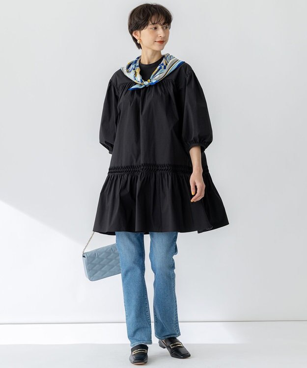 23区 manipuri バルーンジャーニー シルク スカーフ ブルー系