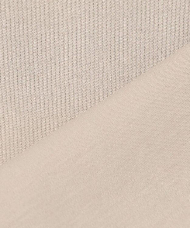 23区 L 【洗える/汗じみ防止加工】エンブロイダリージャージー フレンチスリーブ カットソー ベージュ系