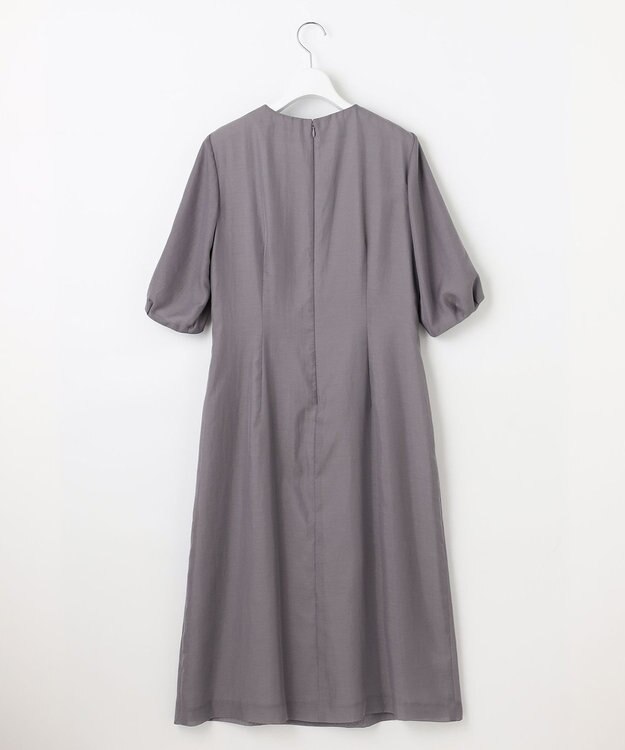 J.PRESS LADIES 【洗える】ブライトスパンボイル ワンピース グレージュ系