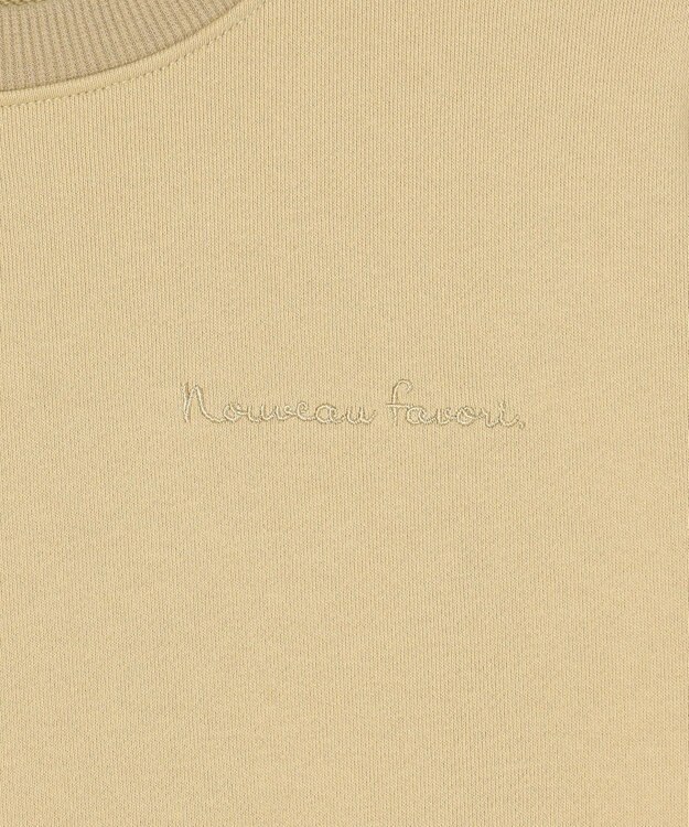 Feroux 【セットアイテム】裏毛プルオーバー×ランダムプリーツ スカート ベージュ系